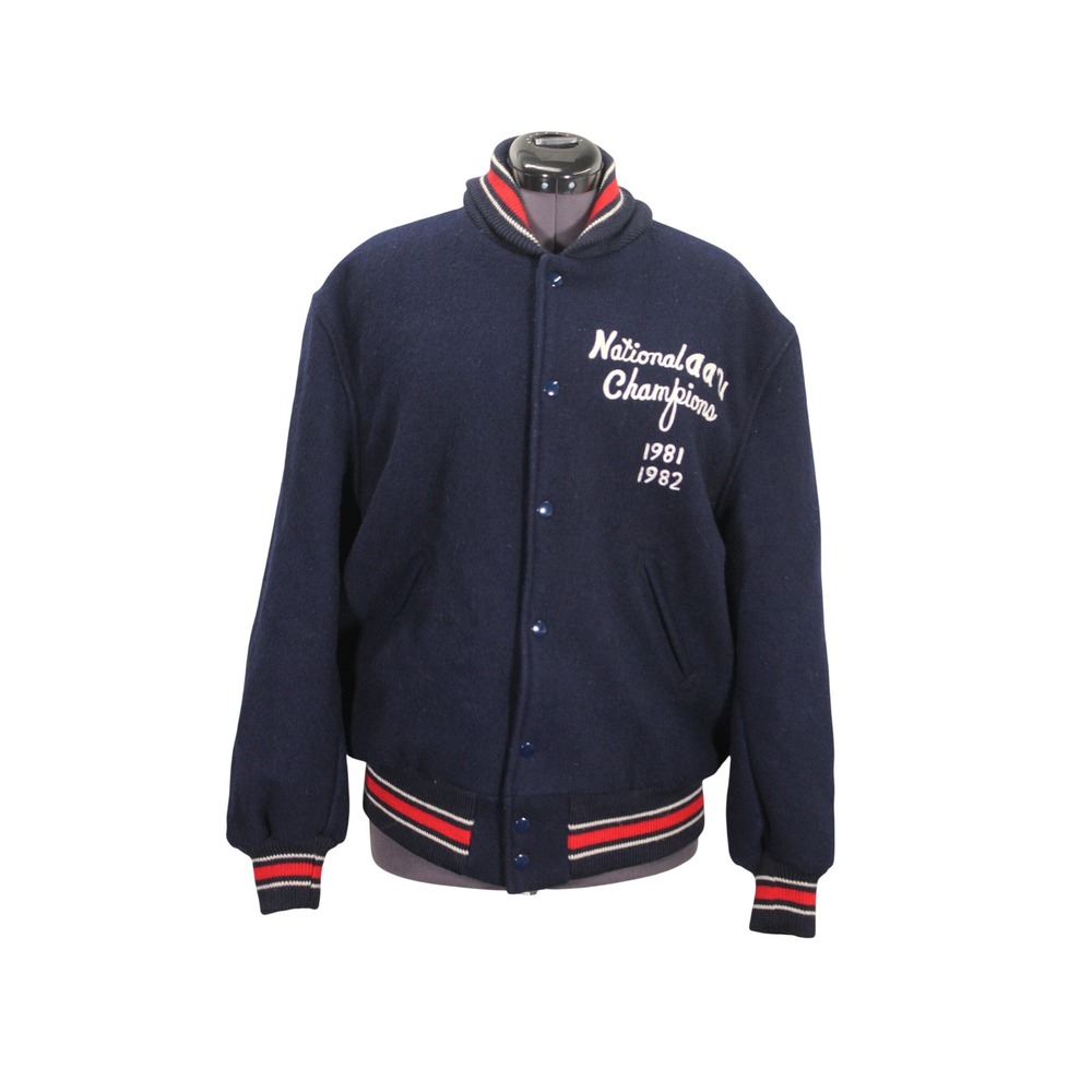 Skookum Wool‎ Varsity Letterman Jacket Men's Size 42 Retro 80s Chainstitch Style